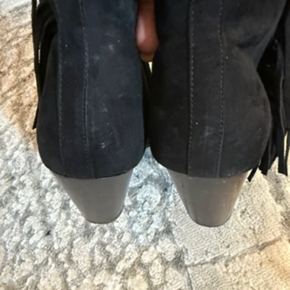 Black Fringe Booties,Qupid, Size 9 - Picture 3 of 4